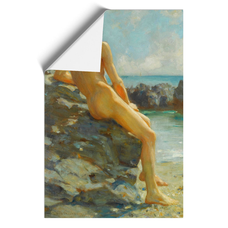 The Bather by Henry Scott Tuke - No Frame Painting, 30cm H x 21cm W x 0.1cm D
