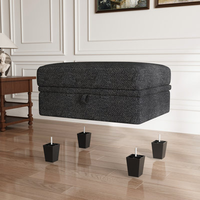 Module de repose-pieds avec rangement 28,7 po Janille Bujesily Chenille