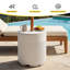 Table d'appoint de patio avec parasol-126450182