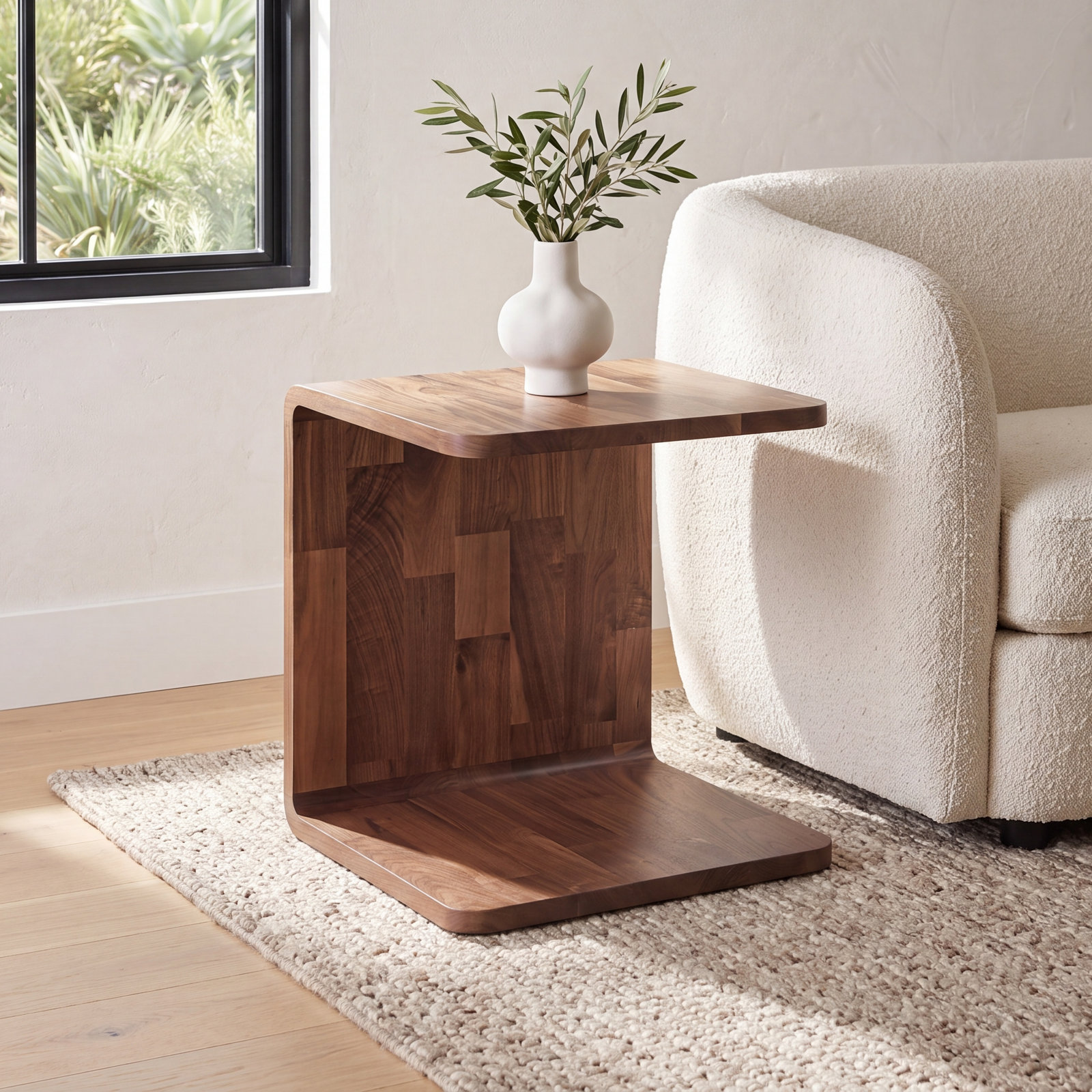 21" Walnut End Table, Walnut
