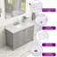 Meuble-lavabo autoportant 48 po avec comptoir en marbre 48 po-711614428