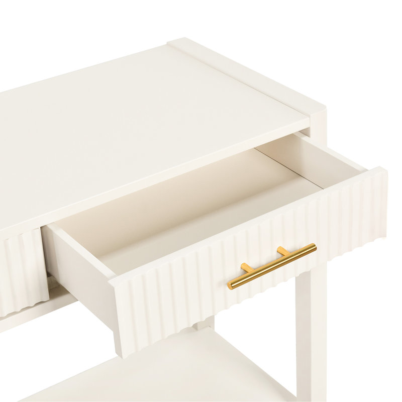 Corridor Table With Vertical Stripe Drawers And Stability Quality Hallway Console Design Functionality