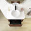 30" Wall Mounted Bathroom Vanity With  Round Ceramic Basin Without Faucet