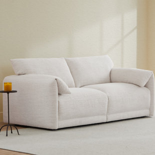 51W Modern Boucle Loveseat Small Sofa Small Mini Room Couch