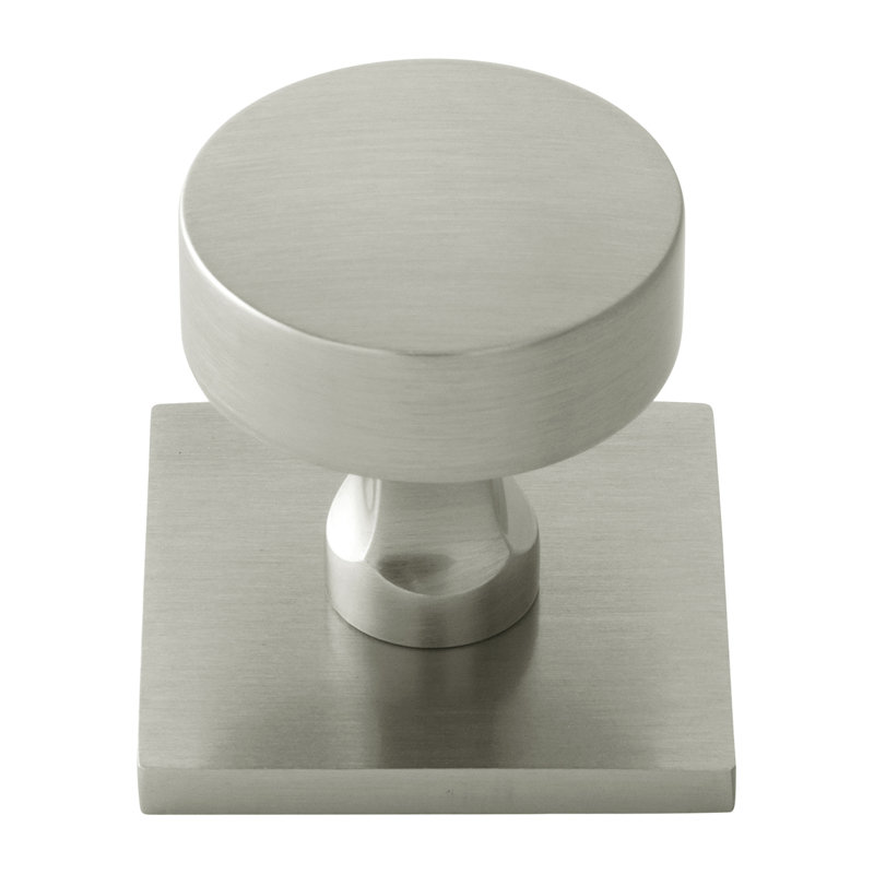 Parkview Collection Knob Backplate - 1-1/2" x 1-1/2 " Cabinet Knob - Transitional Hardware for Drawers & Cabinets