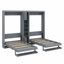 Lits escamotables à double paroi avec armoires et tablettes-637706870