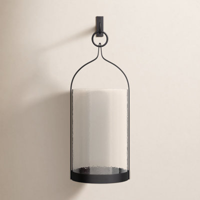 Iron Wall Lantern Candle Holder