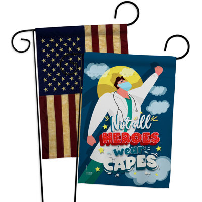 Double Sided 18.5'' H x 13'' W Polyester Garden Flag