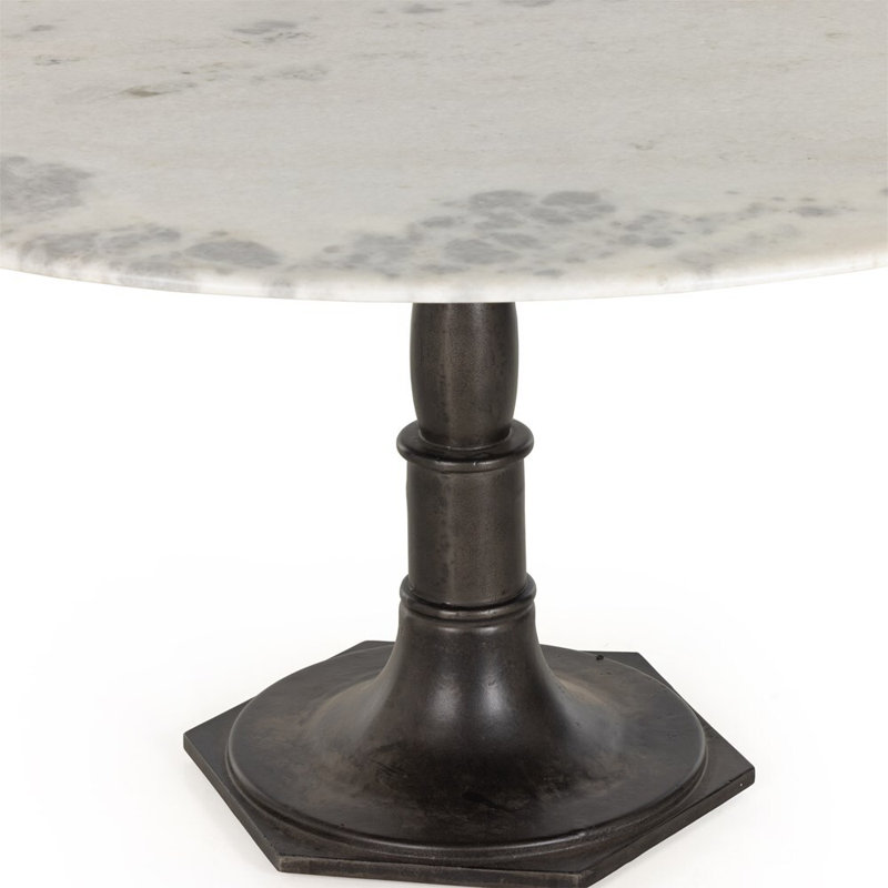 Mickley 60'' Round Marble Dining Table