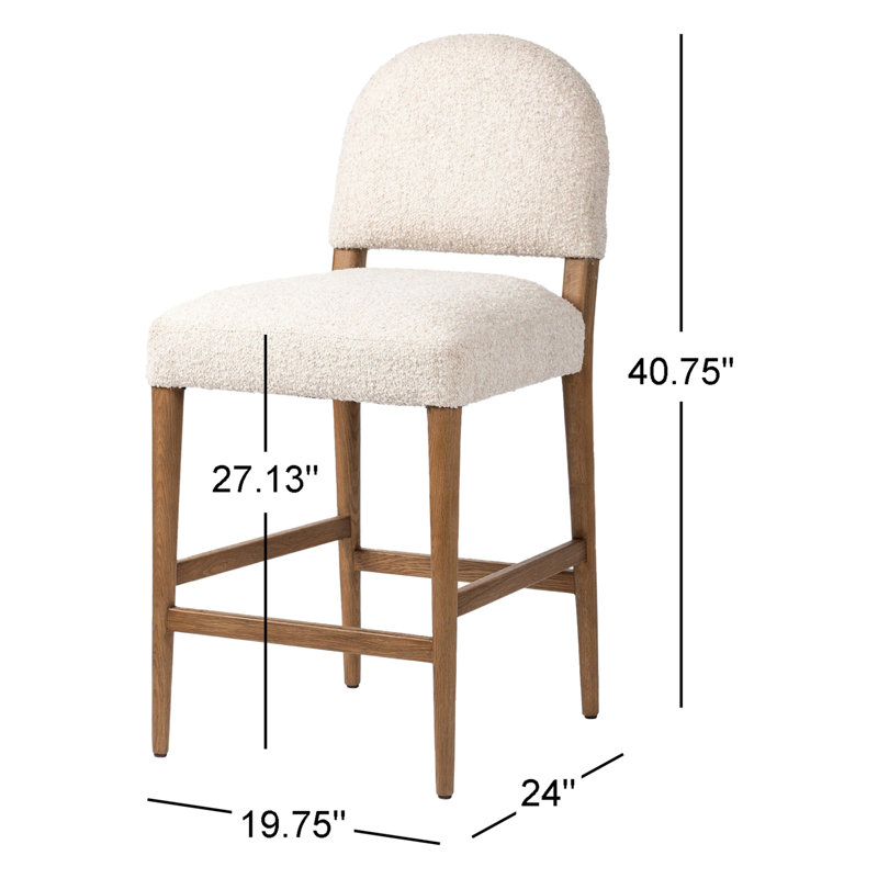 Abilene Stool-Somerton Ash, Counter Stool (27.13" Seat Height), Warm Oak, Somerton Ash