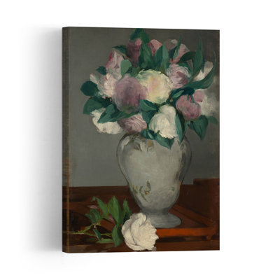 Peonies, 1864-65 Impressionist Abstract Contemporary Peony Flower Wall Art Print