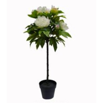 Plante artificielle 31 po blanche et verte