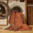 Machine Washable Abstract Brown Area Rug-922201368
