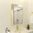 Leyat Modern Rectangle Metal Frame Wall Mirror for Bathroom-1133631053-1133631089