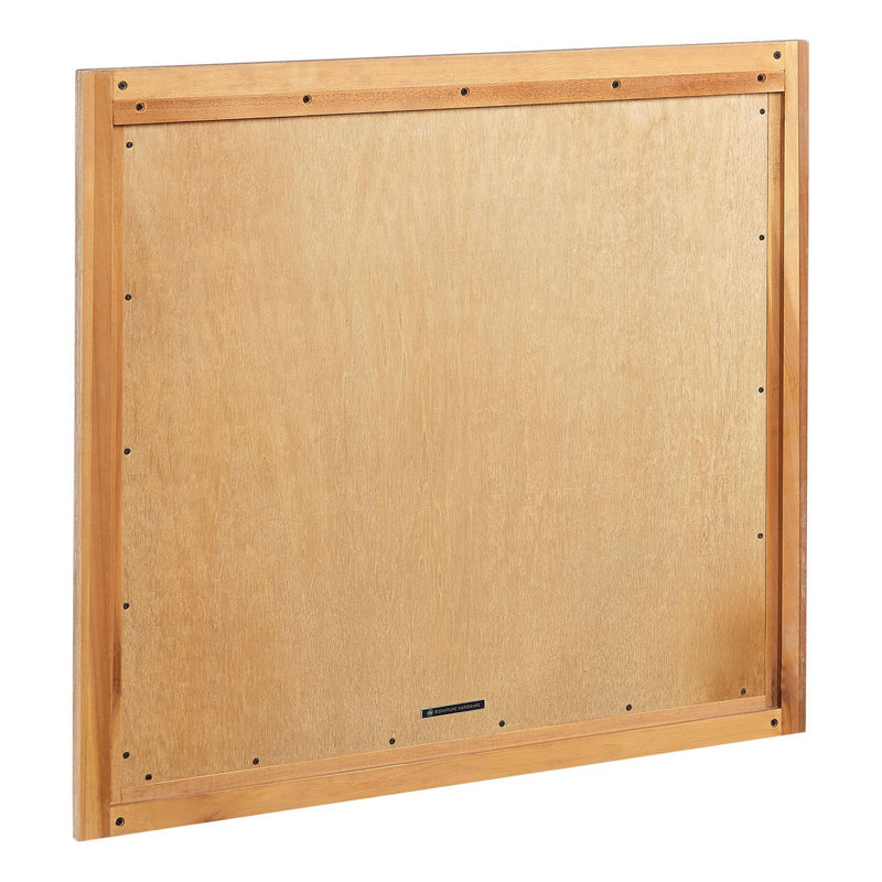 Fallbrook Framed Bathroom Mirror, 31.5" x 34", Driftwood Brown