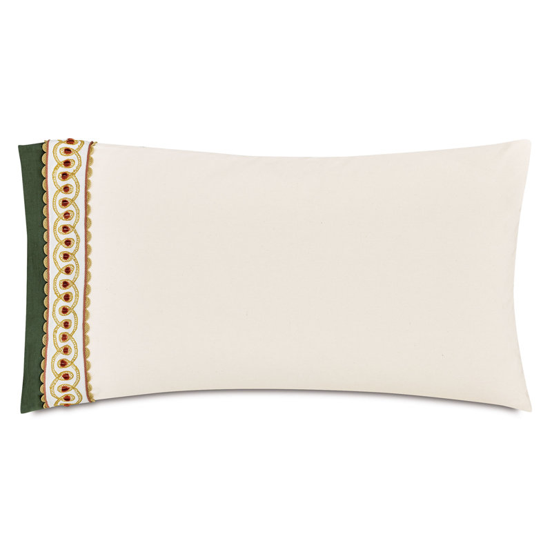 Manderley Border Cuff King Sham Left