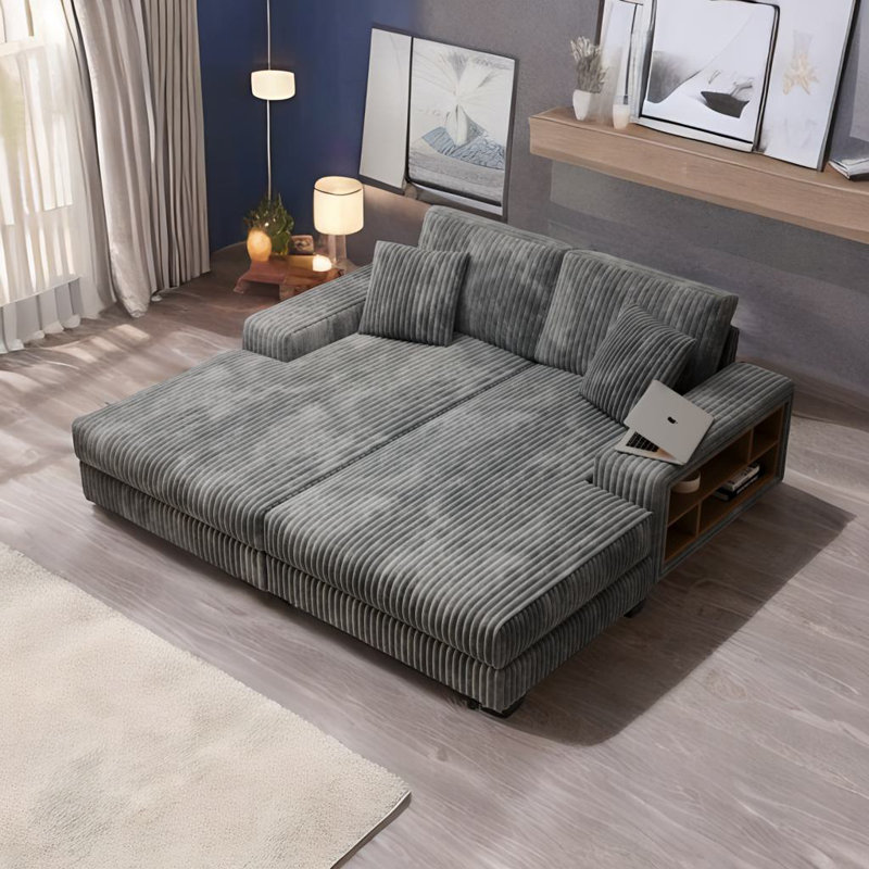 Canapé convertible, Gris