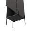 Armoire à linge H 70,8 po, avec 1 porte et 4 tablettes, gris mat