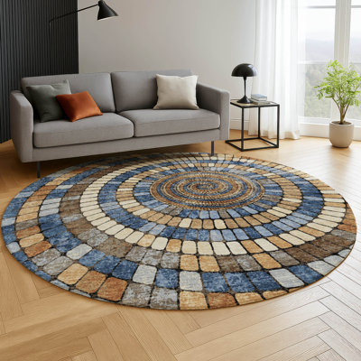Premium Machine Washable Mayfield AMF2216 geometric Rug