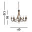 Arness 8 - Light Candle Style Chandelier-11370463