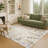 Machine Washable Indoor/Outdoor Bourkelands ACN2334 Floral Rug-1603641331