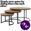 Moon 3 Piece Nest of Tables