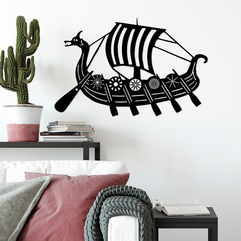 Stylish Decorative Metal Wall Accessory, Black, 17.7 x 27.6 inches | 100% Metal Construction, Thickness: 0.06 inches | Lightweight at 1.9 lbs, Perfect for Home Decor, Easy to Hang & Modern Design