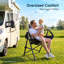 Chaise berçante de camping pliante avec appui-tête et porte-gobelet Noraleescomment-1015468520