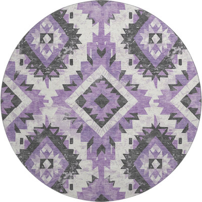 Premium Machine Washable Crestover AMF1878 Aztec Rug
