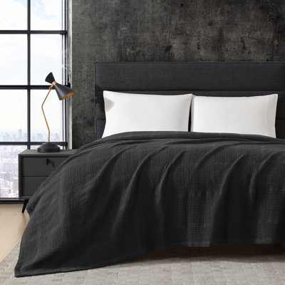 Couverture en coton uni Kenneth Cole