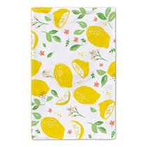 Lemon Bliss Embellished Dishtowel 18X28, 4 Pieces
