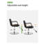 Fauteuil de massage inclinable ergonomique en simili cuir avec fonction de vibration et de chaleur pour le salon, la chambre, le bureau à domicile et la détente