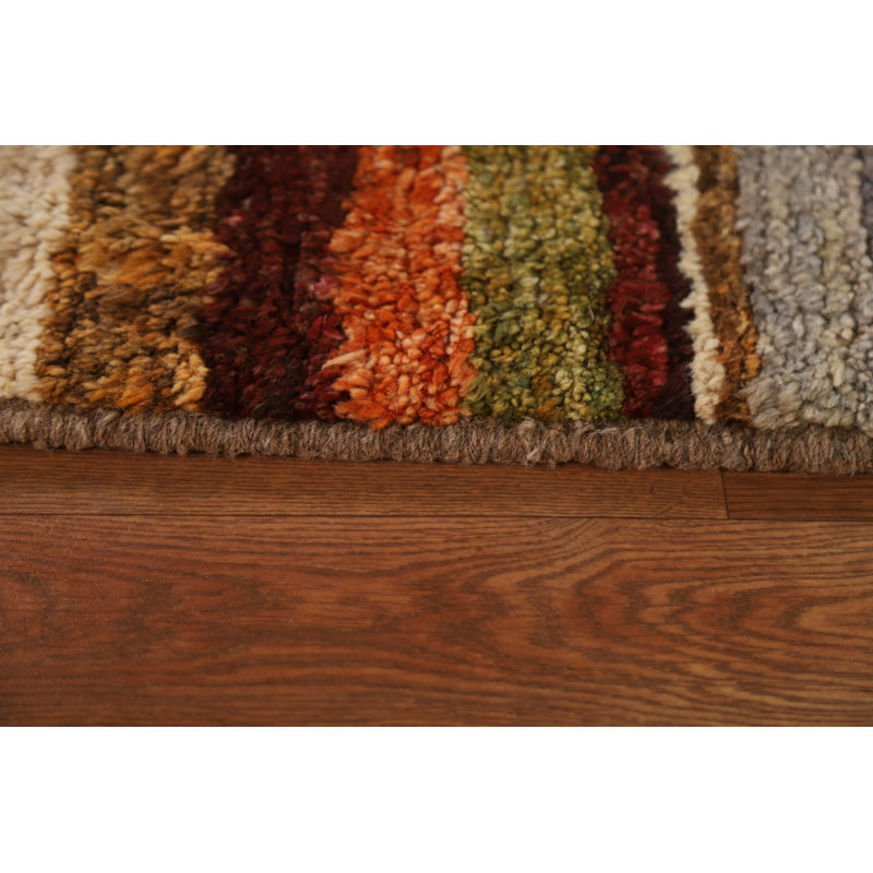 One-of-a-Kind 8'1'' X 9'9'' New Age Wool Area Rug in