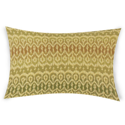 Ikat Feather Reversible Throw Pillow