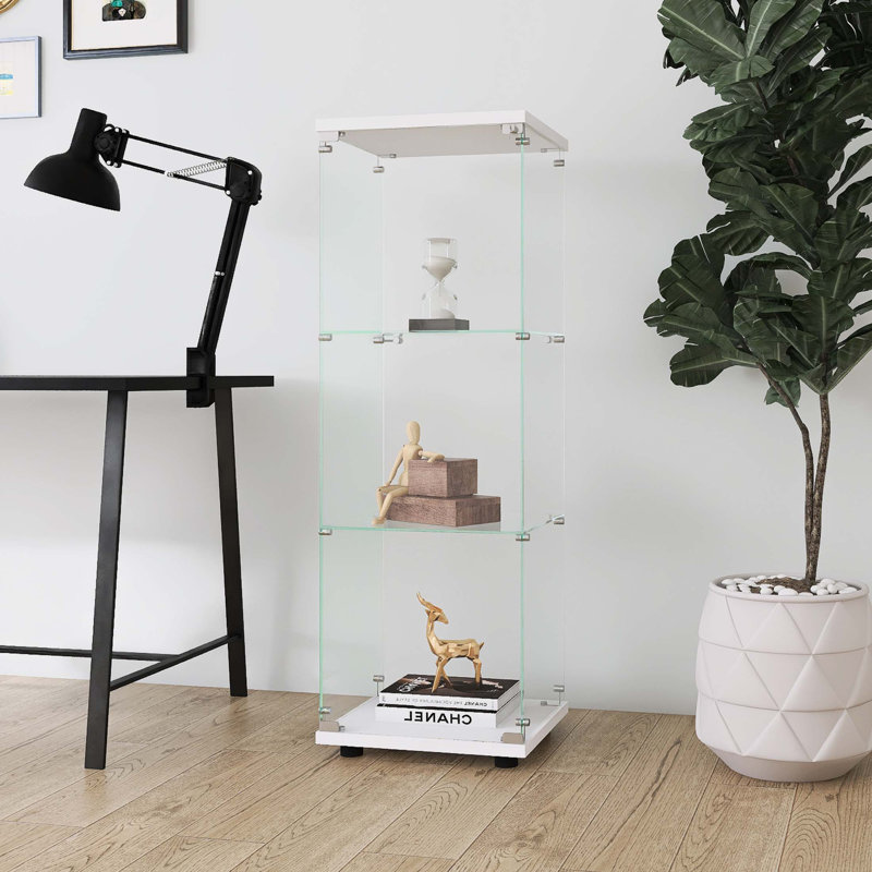 Vitrine en verre, Blanc