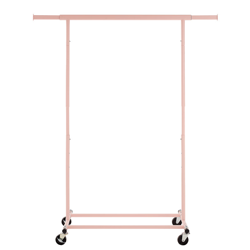 Clothes Rail Adjustable Height & Width, Pink