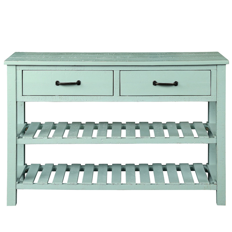 Merv 45'' Console Table, Blue, Blue
