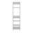 Cabot Closet, 6 Shelves, White