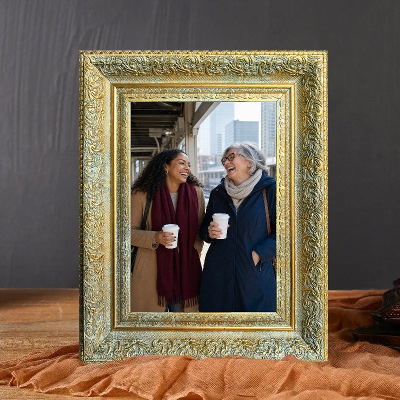 Cadre photo doré antique 1pc pour photos et cadeaux 8 "x 10"