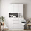 Armoire garde-manger de 74 po avec station de charge, buffet avec placards autoportants avec tiroir, garde-manger moderne avec support à micro-ondes pour la cuisine, le salon, la salle à manger-1110209638