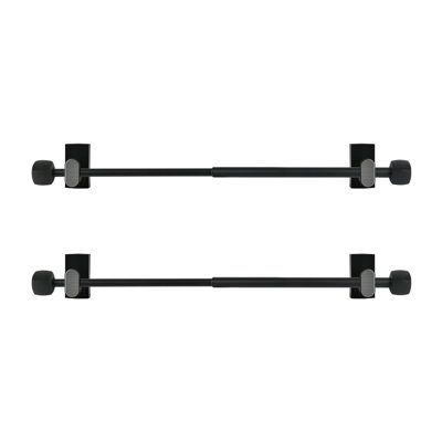 Magnetic Curtain Rod Multi-Use Adjustable Cafe Sidelight Magnetic Rods For Iron And Steel Place 16"-28"  2Pack