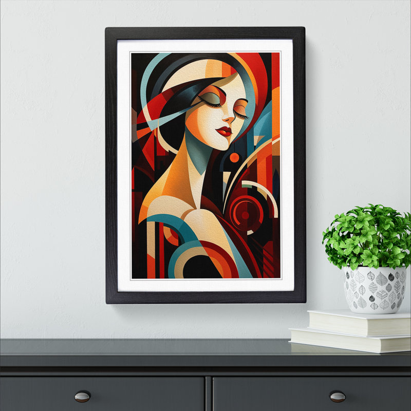 Single Picture Frame Print on Wood, Black Framed, 64cm H x 46cm W
