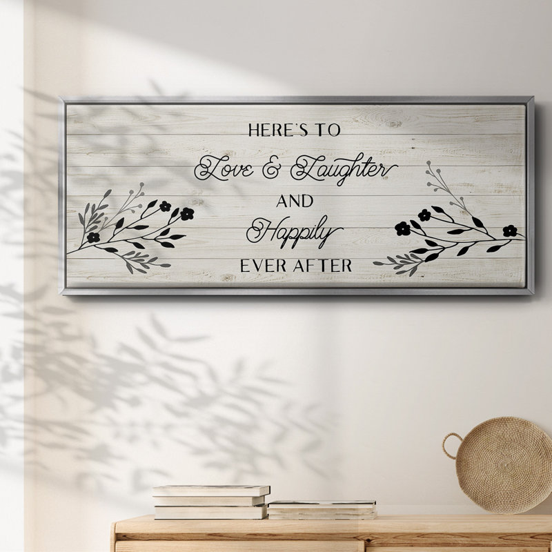 Happily Ever After - toile encadrée, H 24 po x l 60 po