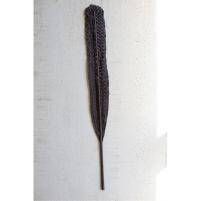  Feuille de Kejur tissée noire - 48 po de hauteur botanique décorative, ensemble de 12