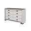 Commode blanche et noire Isaiah