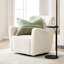 Fauteuil pivotant en bois massif confortable