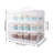 3 Tier Cupcake Carrier With Lid,Holds 36 Cupcakes Or 3 Large Cakes Food Transporter Container With 3 Tier Stackable Layer Insert