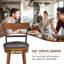 Ensemble de 2 tabourets de bar pivotants à hauteur de comptoir-838044792-838044797