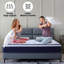 Matelas hybride à ressorts ensachés en mousse viscoélastique imprégnée de gel 10 po Cool Cool-2111669874