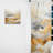 Elliston Beige And Gold Minimal Expression IV - Modern Curtain - Velvet Room Darkening - 1 panel-1252860085
